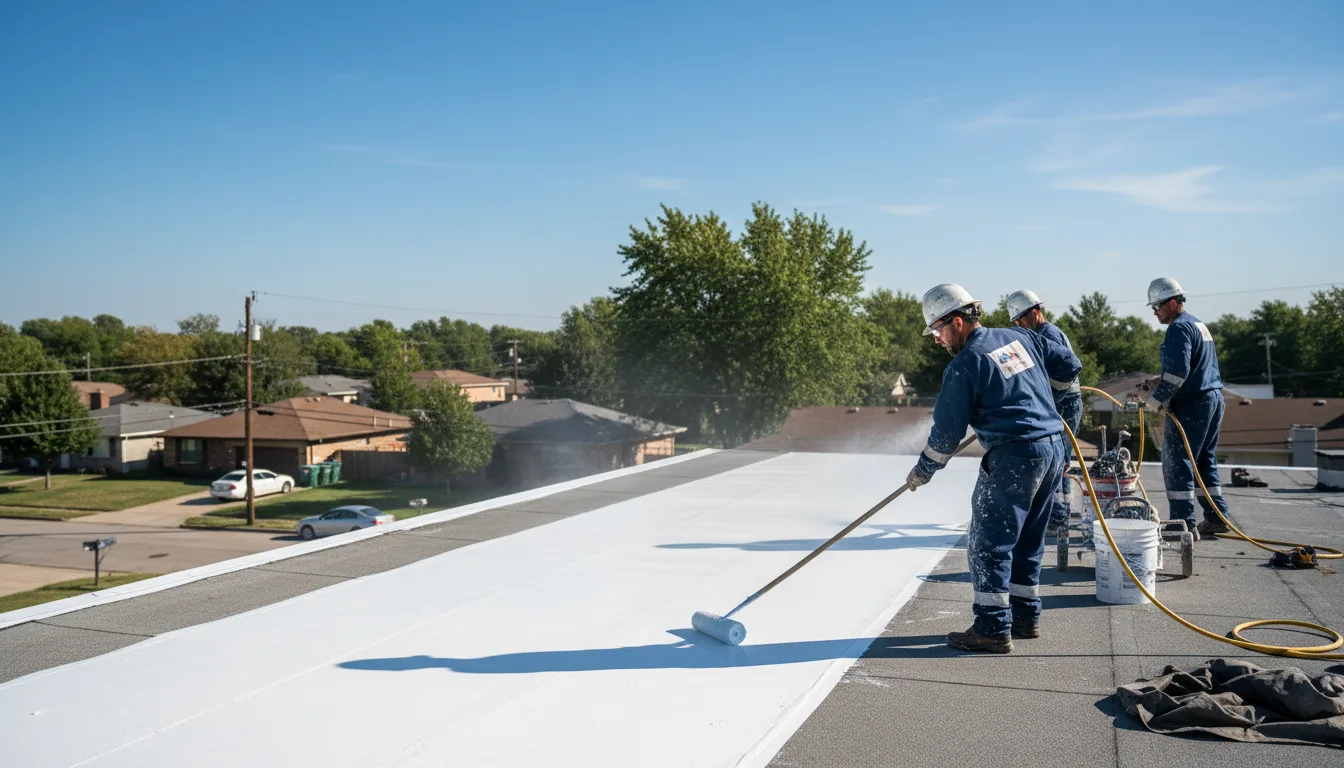 Commercial roof coating in Charlotte, MI near me
